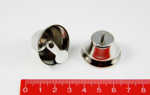 Металлические колокольчики 30 мм под никель