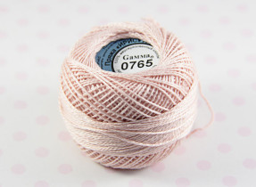 Пряжа Ирис 100% хлопок 10г 82м №0765 св.роз-бежевый
