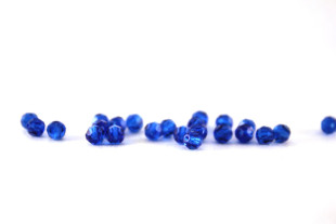 Бусины Чехия "PRECIOSA" бусины 451-19-602 4 мм 24 шт синий/cap.blue