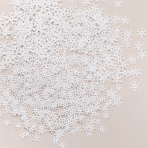 Пайетки " Zlatka" Набор пайеток ZFAS- 150103 7, 10, 13 мм 15 г №03 снежинки ( белый) 