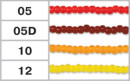 Бисер Япония "TOHO" 10/0 круглый 2.4 мм 5 г №0012 лимонный